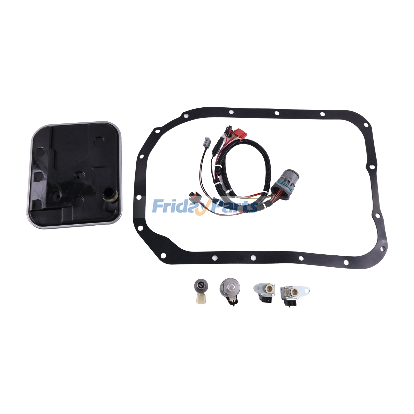 Kit de solenoides de transmisión 4L80E EPC Shift A y B TCC con arnés de cableado interno de FridayParts