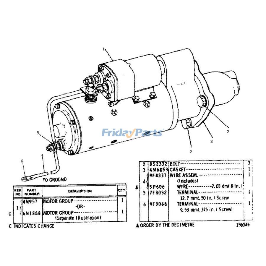 erpillar CAT Starter Motor for Loader
