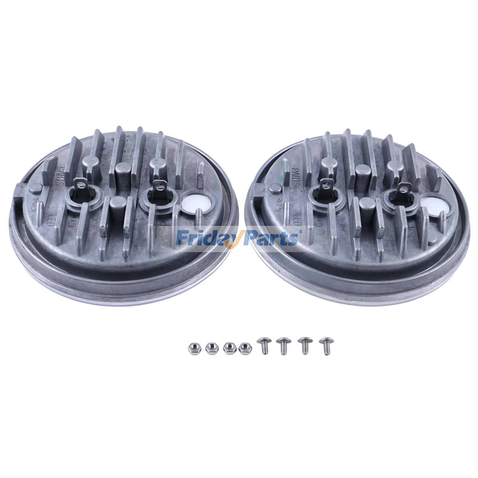 Repuesto 4 luces de trabajo LED de 4,5" para guardabarros de tractores John Deere 2520 3020 4020 4055 4255 4455 4555 4755 4955 compatible con Tractor Para JOHN DEERE FridayParts