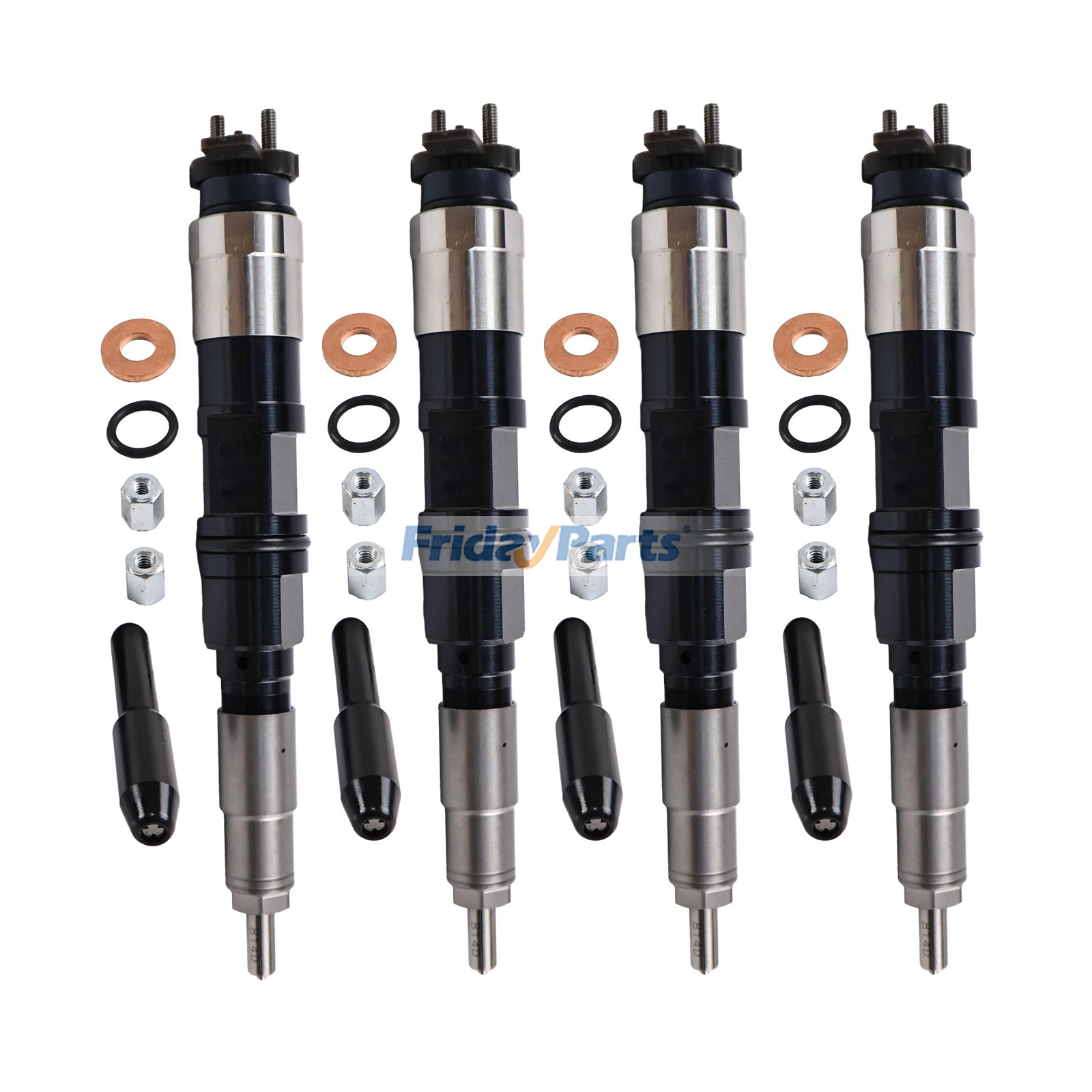 4 piezas de inyector de combustible RE516540 RE507860 095050-5050 para motor John Deere 4045 6068, pulverizador 4720, tractor 6320, 6420, 6520, 6820, 6920, 9550