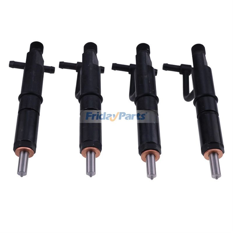 Lot de 4 injecteurs de carburant pour Isuzu New Hollandpour Moteur,Pelle
