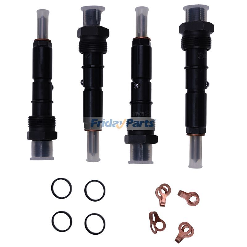 Injetor de combustível 4Pcs 2852869 para motor CASE PX85 New Holland F4GE0454E D666 para Trator de Esteiras,Motor,Carregadora ,Manipulador Telescópico,Trator