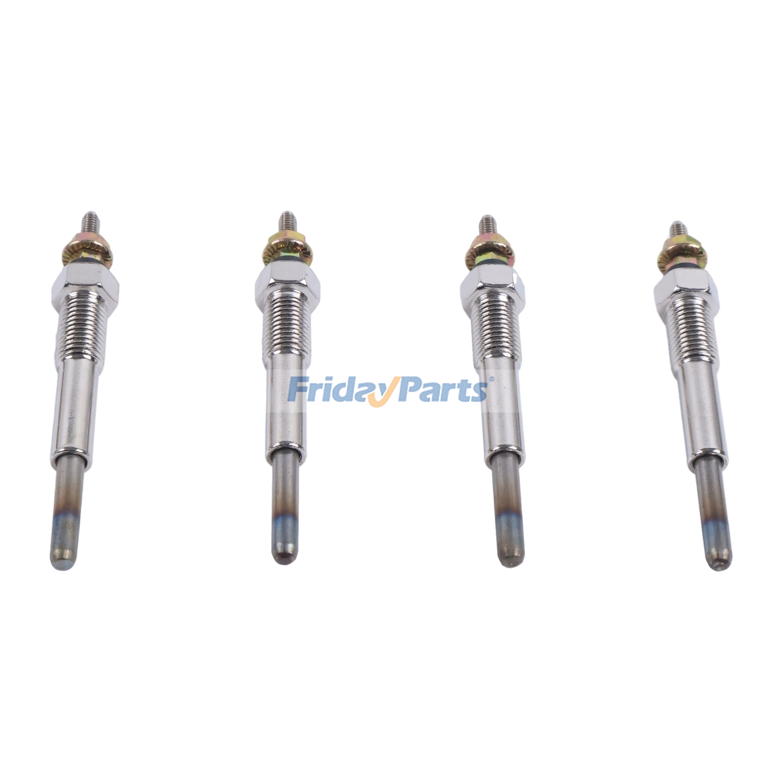 Lot de 4 bougies de préchauffage 9825119781 pour excavatrice Isuzu C240 ​​C190 C201 C221 D500 4BA1 4FA1 3AA1 Hitachi EX30 EX35 EX40UR EX40UR-2pourPour HITACHI
