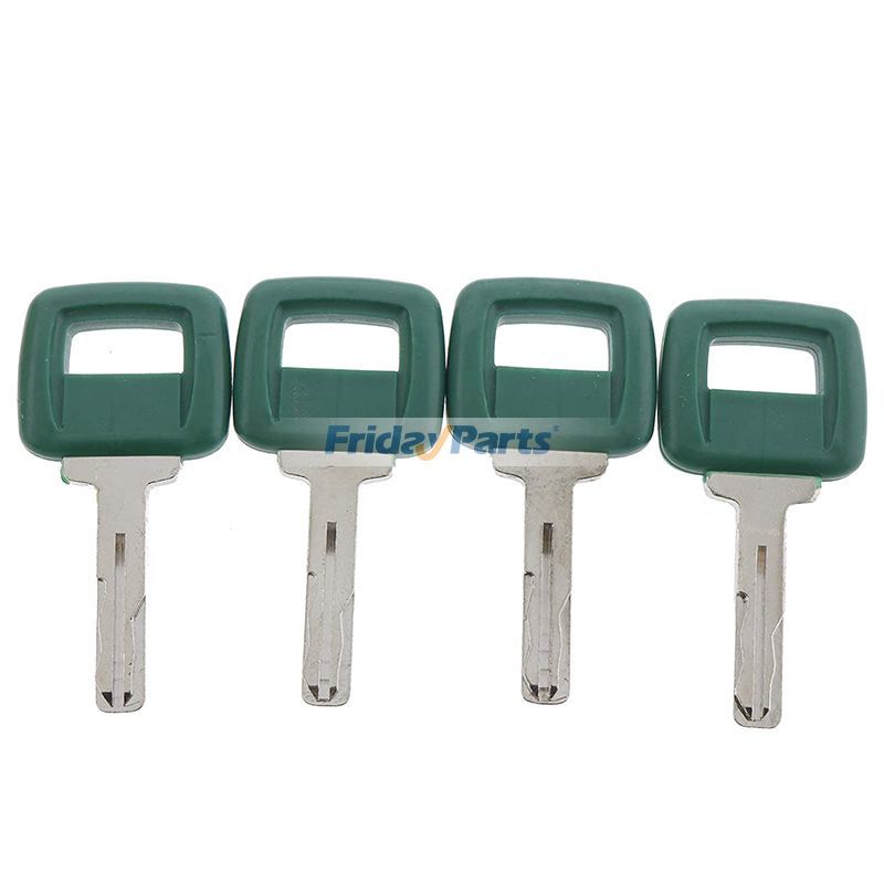 4 Stück Lasergeschnittener Zündschlüssel VOE11039228 für Volvo Loader Haul Truck Schwere Ausrüstung