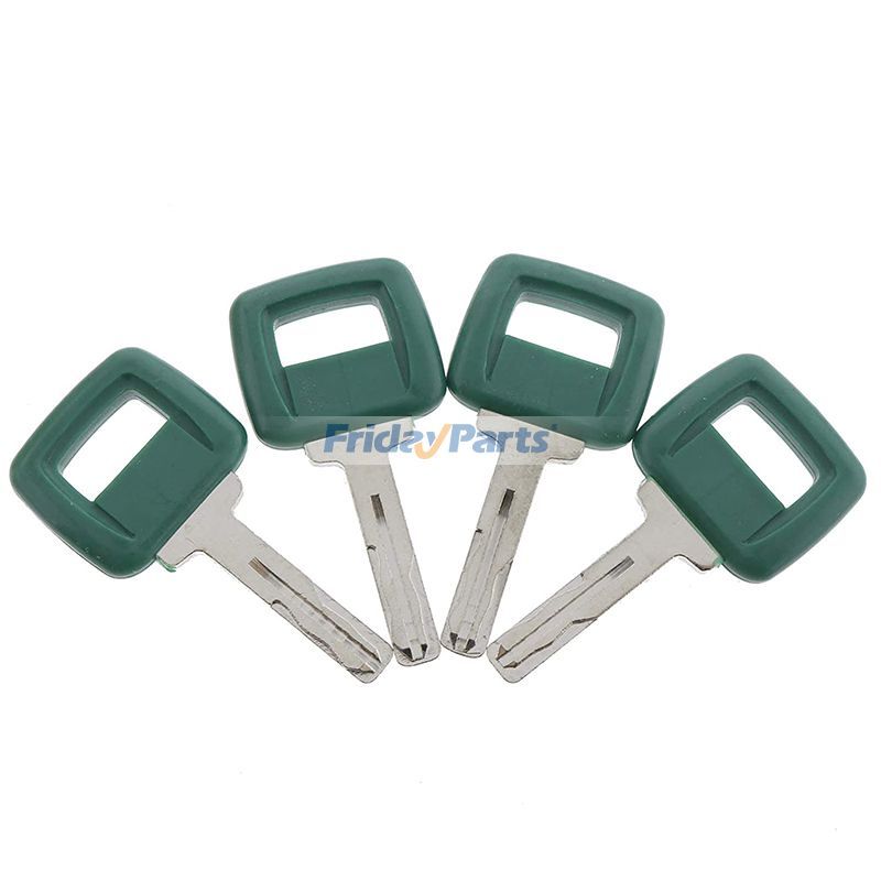 4Pcs Laser Cut Ignition Key Haul Heavy Equipment for Loader,Truck