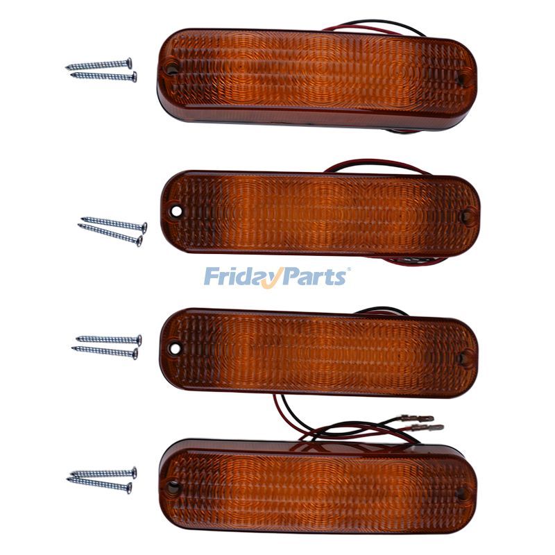 FridayParts 4Pcs LED Flashing Cab Light 4040 4240 4440 46400 4030 4230 4430 4630
