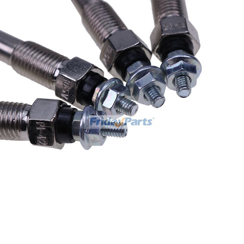 4 piezas de bujía incandescente 9825119781 para Isuzu C240 ​​C190 C201 C221 D500 4BA1 4FA1 3AA1 Hitachi Excavator EX30 EX35 EX40UR EX40UR-2