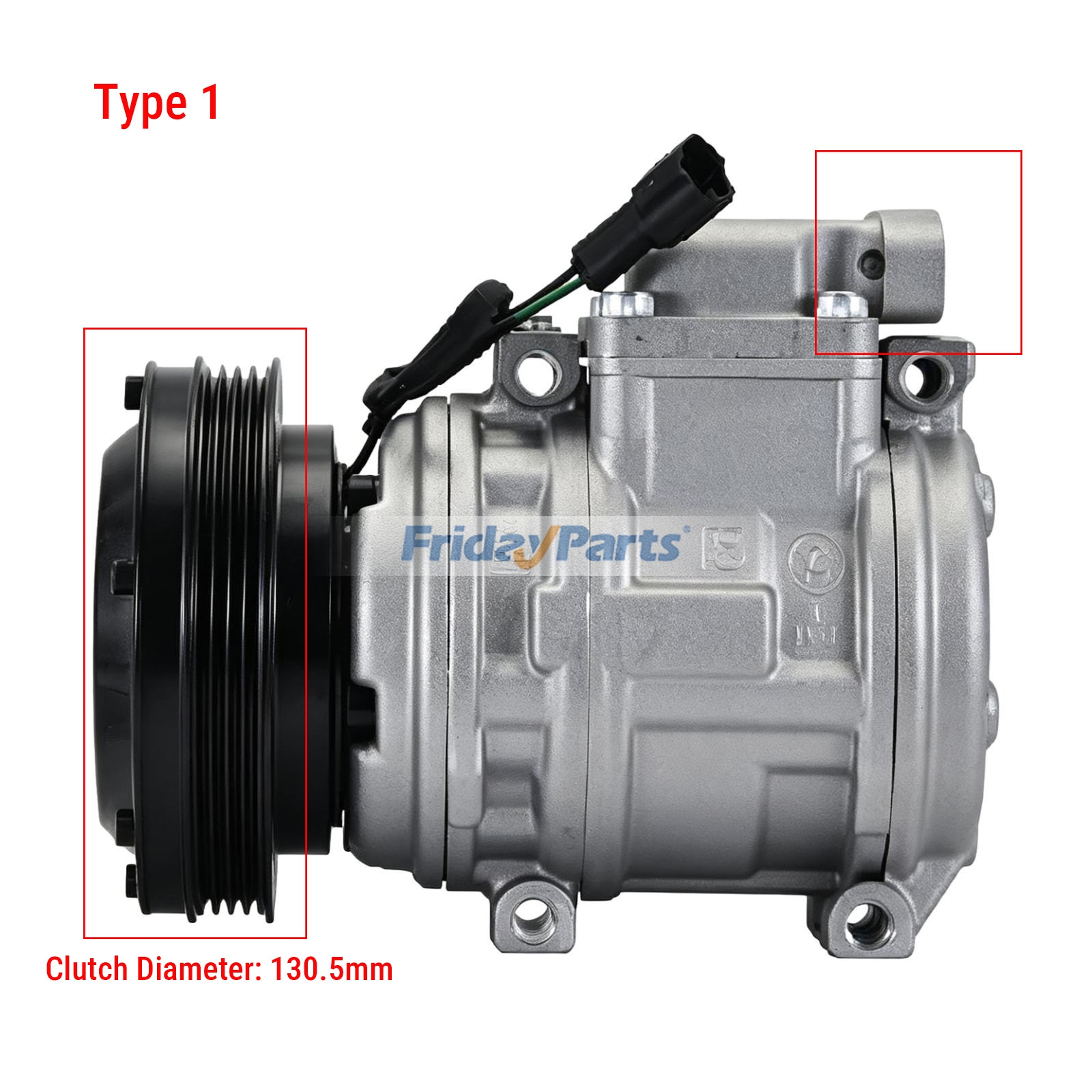 A/C Compressor for Excavator