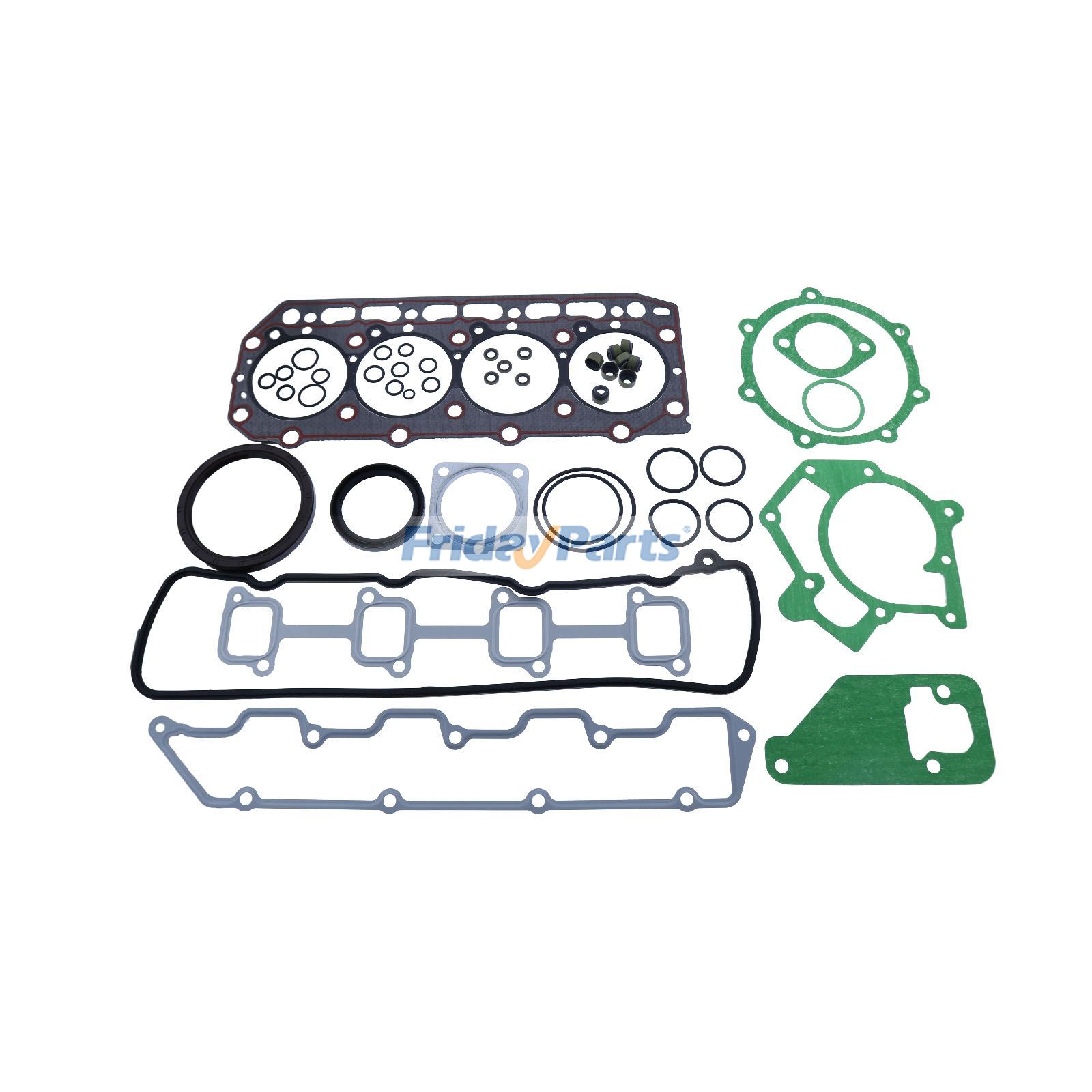 Kit de juntas de revisión completa para Komatsu PC40-7 PC45-1 PC50UU-2 4D84-2 4TNE84-2 4TN84L-2 de FridayParts