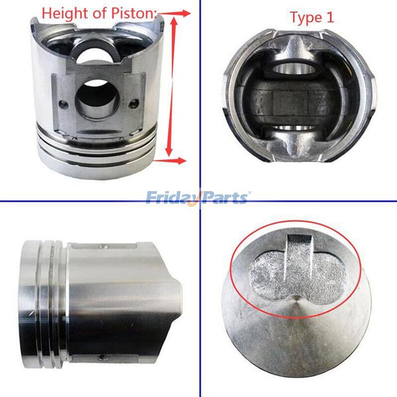 Piston Kit with Ring Set for Forklift