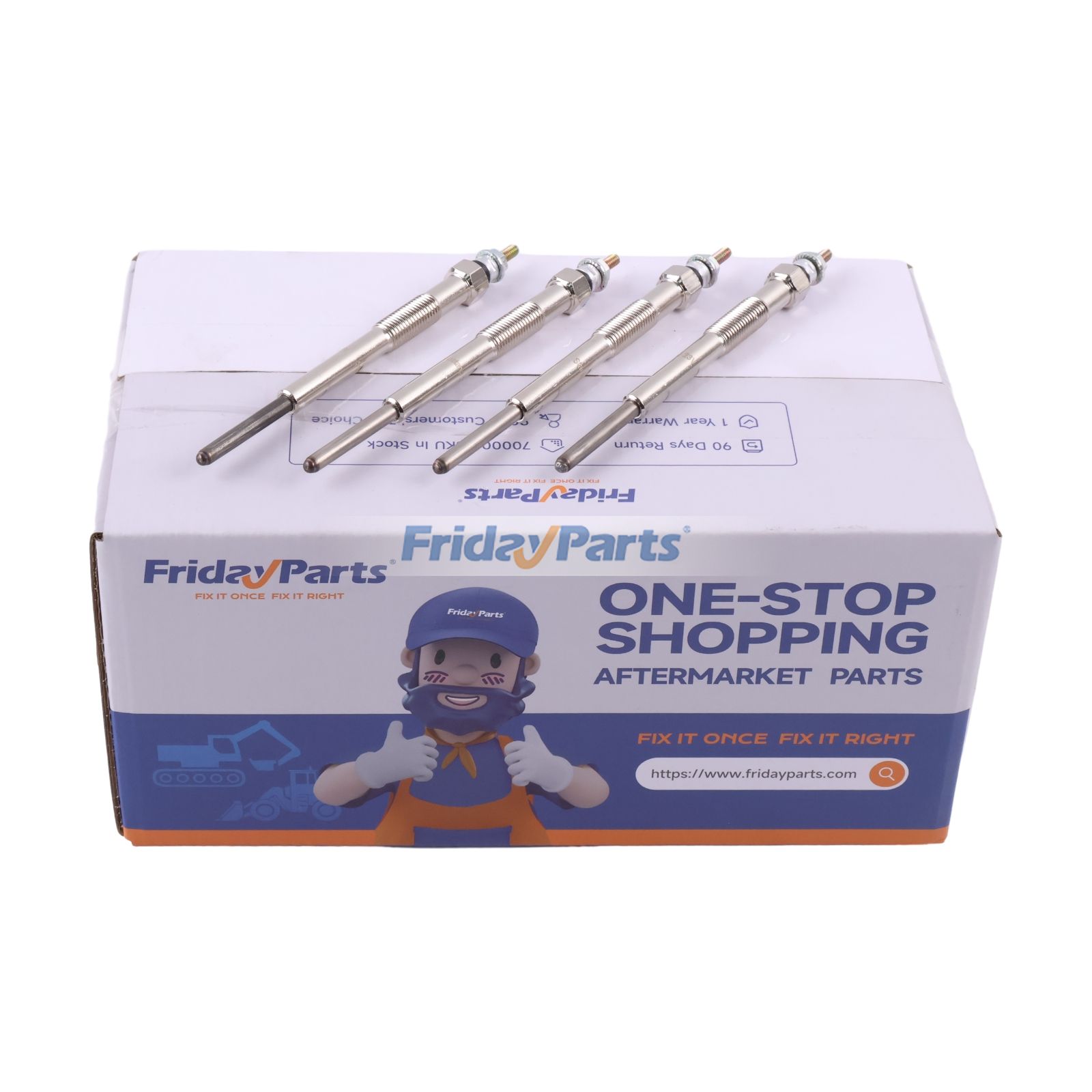 4x Bujías incandescentes ME007649 para Mitsubishi Fuso Canter FE439 FE439 FG325 FG335 4D32 4D34 24 V