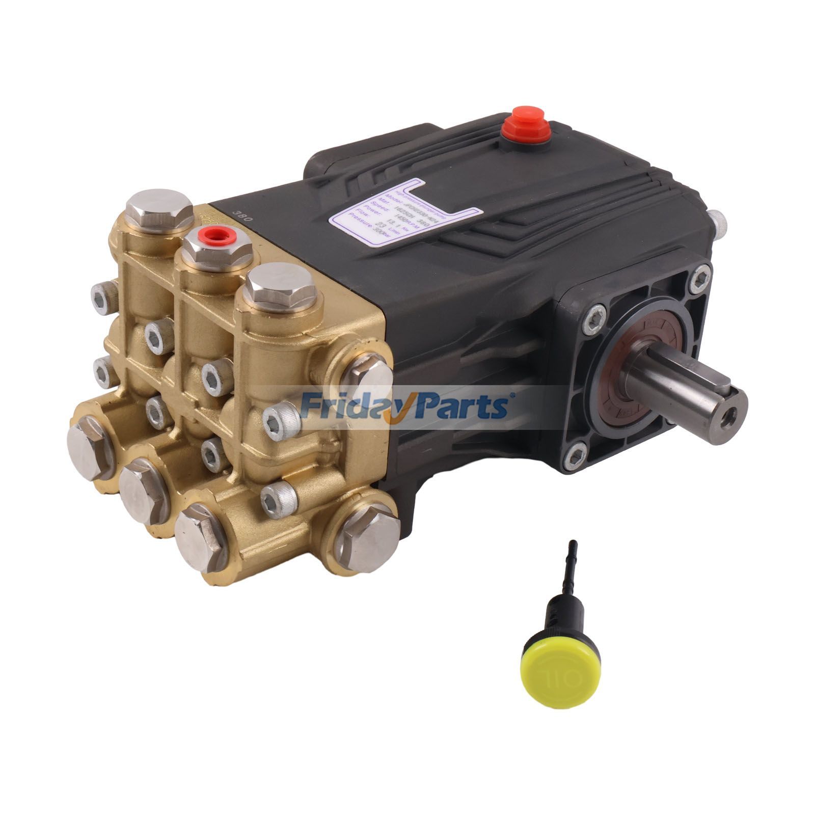 5,5 GPM 5000 PSI 1450 U/min 24-mm-Welle Hochdruck-Kolbenpumpe – Ersetzt Annovi Reverberi SRG2135N