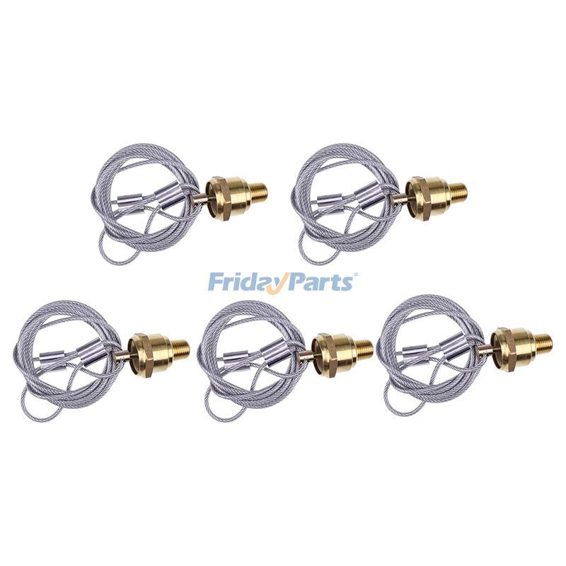 5 Air Tank Drain Valve 159cm 12105 TR12105 N3613AD for Haldex 1/4" NPT Air Brake Reservoir Compressor Semi Truck