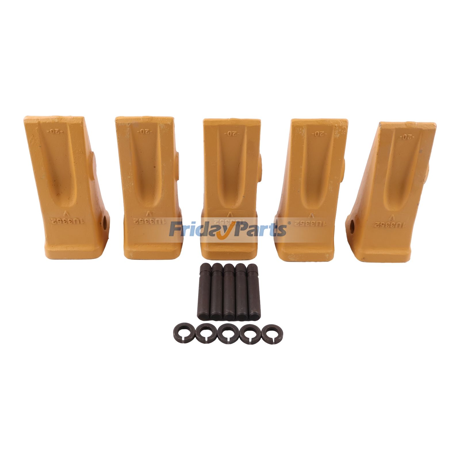 5 dents de godet avec axe et dispositif de retenue 1U-3352 8E-6358 8E-6359 pour moteurs Caterpillar CAT 3406, 3116, 3126 et pelles hydrauliques 320L, 320B, 325L et 330L.pourPour CAT