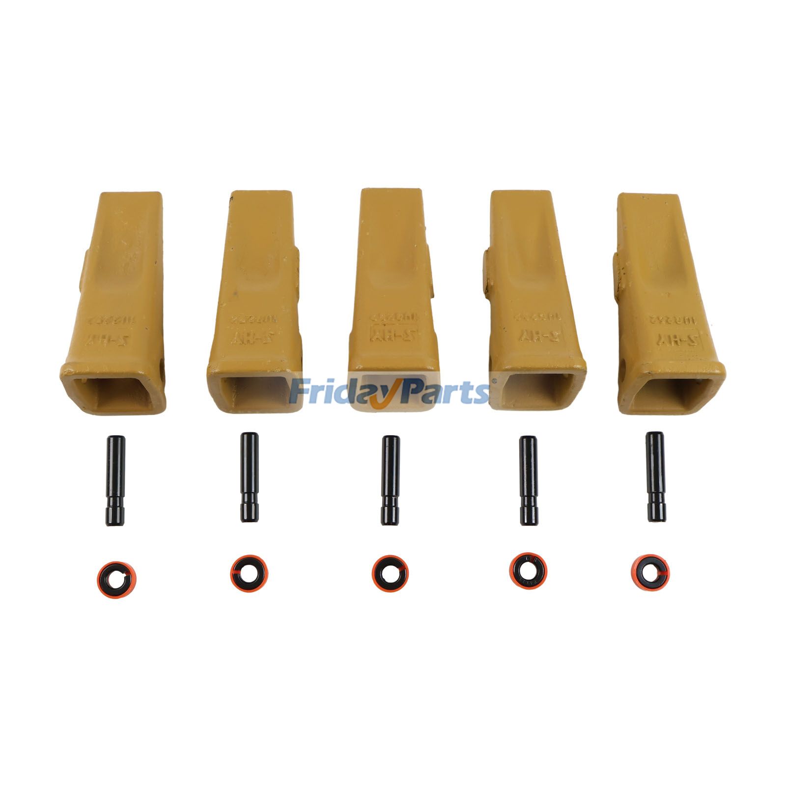 5 Pieces Teeth with Pin & Keeper 1U3252 9J2258 8E6259 8E6258 for Caterpillar CAT Digging & Trenching Buckets