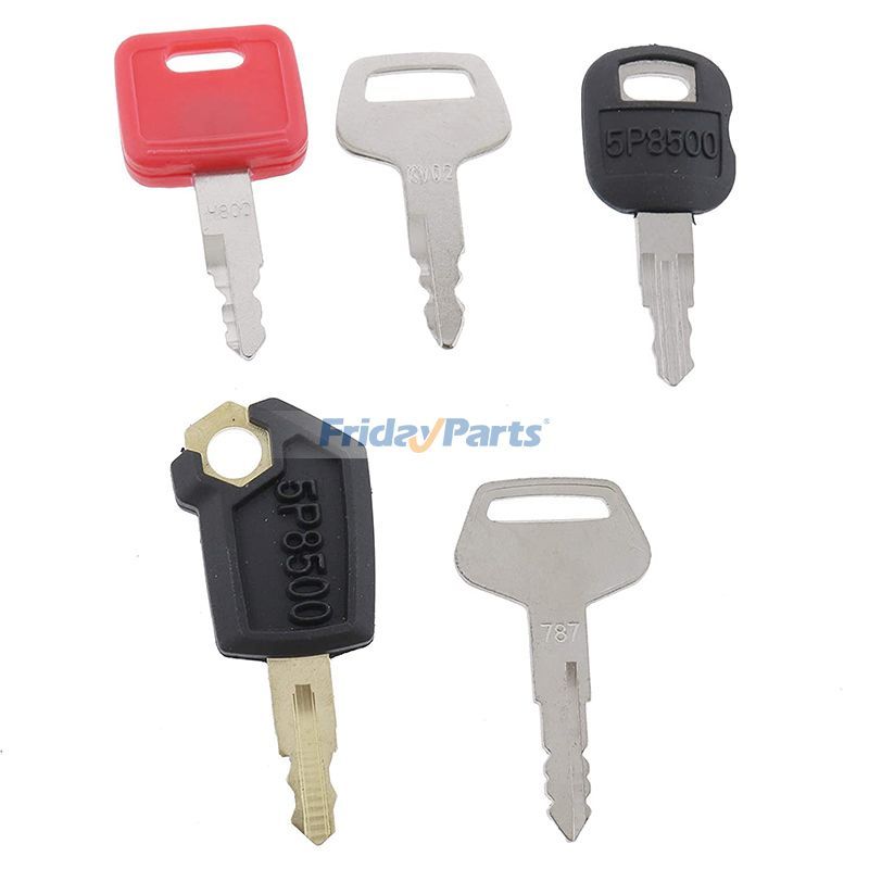 Lot de 5 clés de contact adaptées aux équipements lourds Caterpillar CAT Hitachi Kato Komatsu John DeerepourPour CAT,Pour HITACHI,Pour JOHN DEERE,Pour KATO,Pour KOMATSU,Pour AUTRE MARQUE