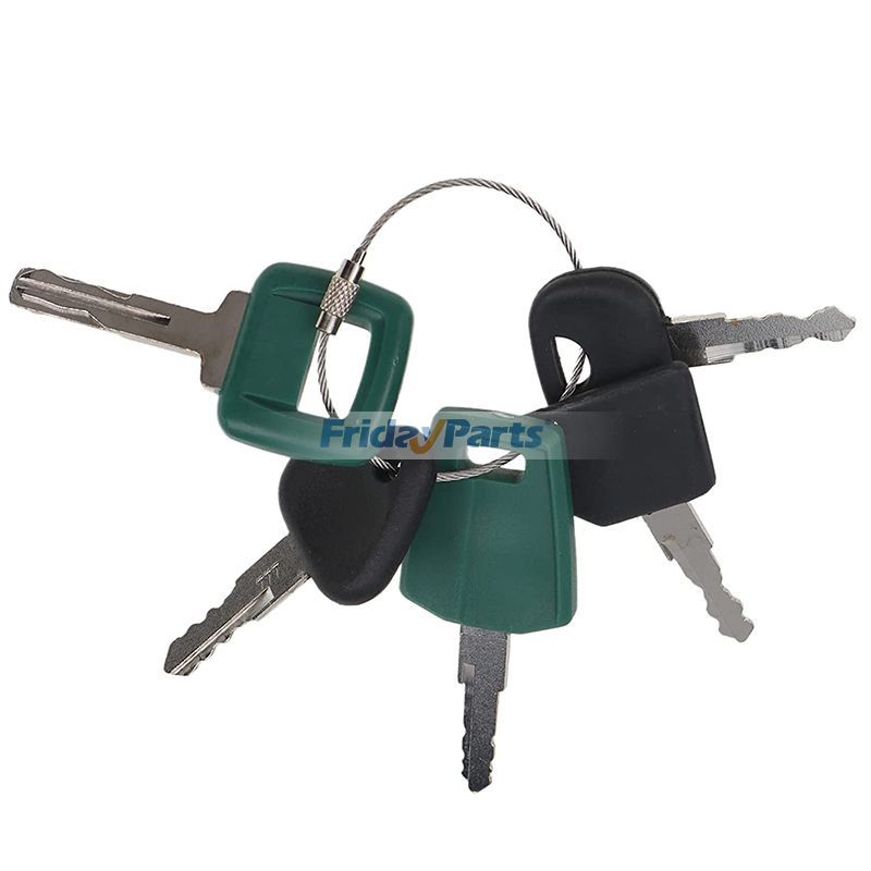 5 Stück Schlüssel für Volvo Clark CASE John Deere Massey Ferguson Bobcat New Holland Schwermaschinen