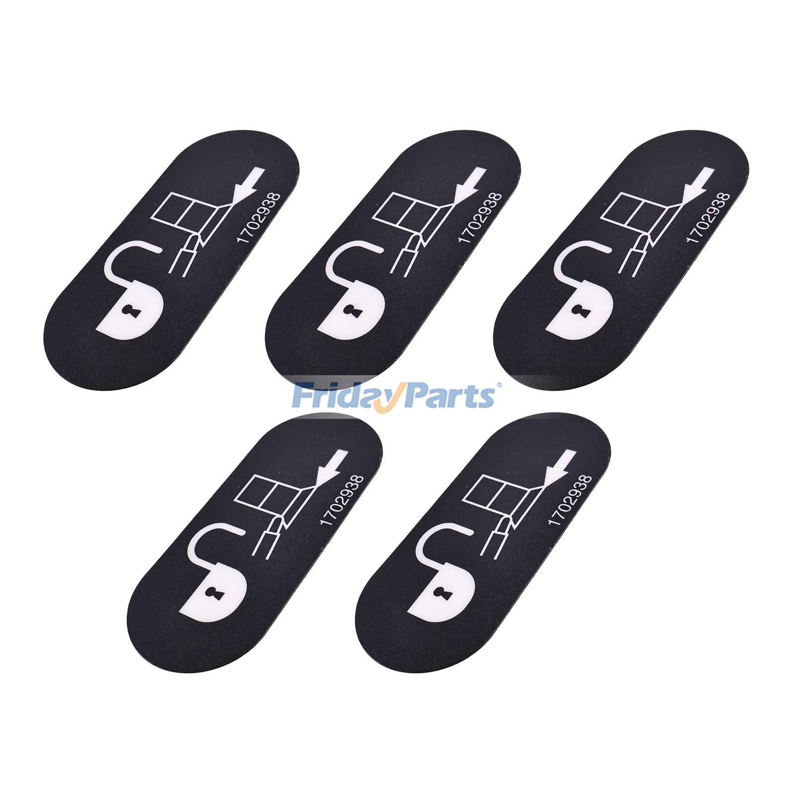 5 Pieces Soft Touch Override Decal 1702938 for JLG Boom Lift 400S600S 660SJ 800S 860SJ 600A E400A M400A