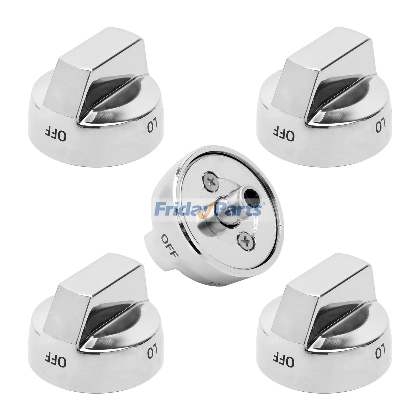 Lot de 5 boutons de cuisinière durables DG68-00377A pour cuisinière à gaz Samsung NX58F5500SS FX710BGS NX58H9500WS NY58J9850WS