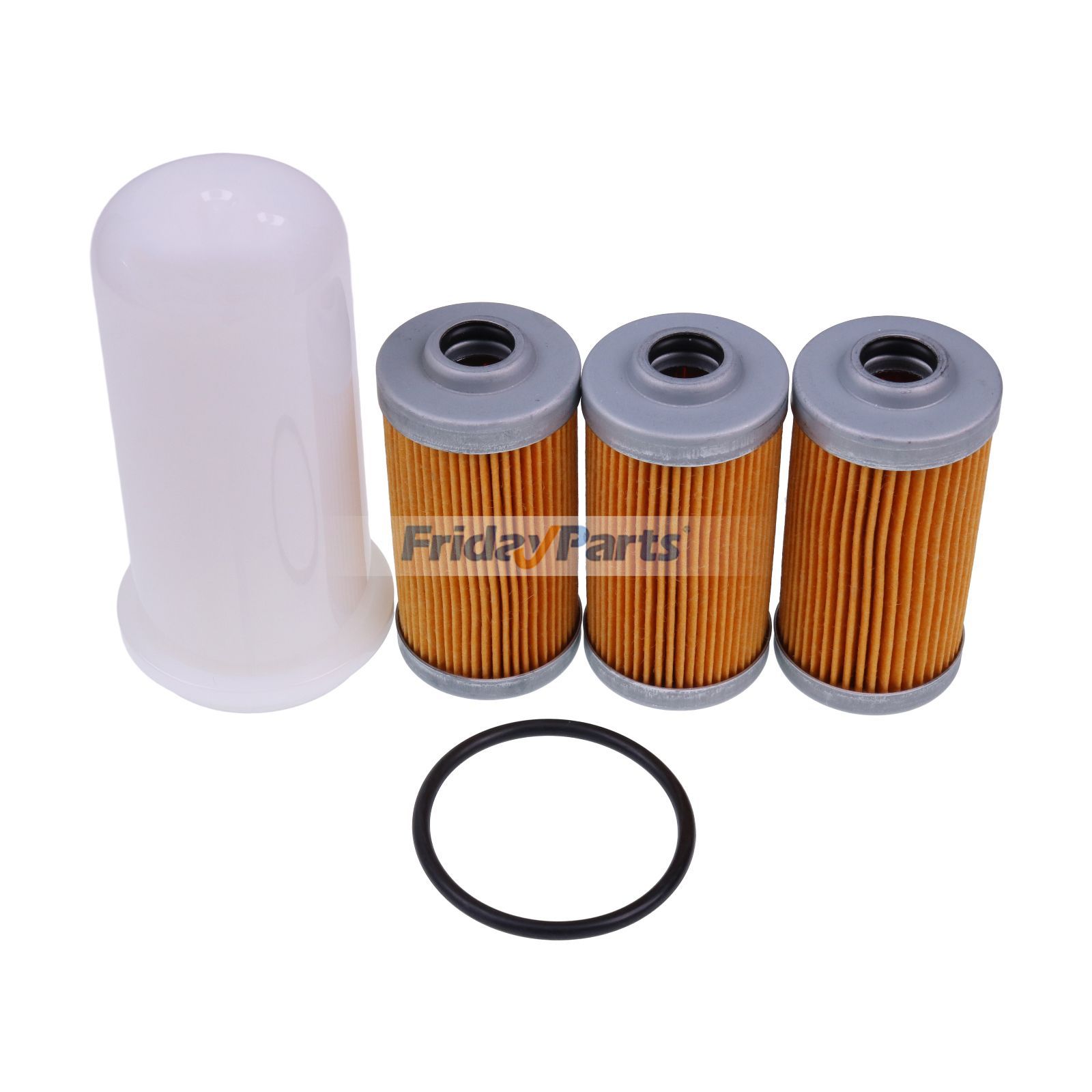 5 Pieces Filter Kit 104500-55710 for Yanmar Engine 3TNE68C 3TNE74 3TNV76 3TNV80F Tractor YM165 YM169 YM2000 YM240 YM240D EF1401D YM1500