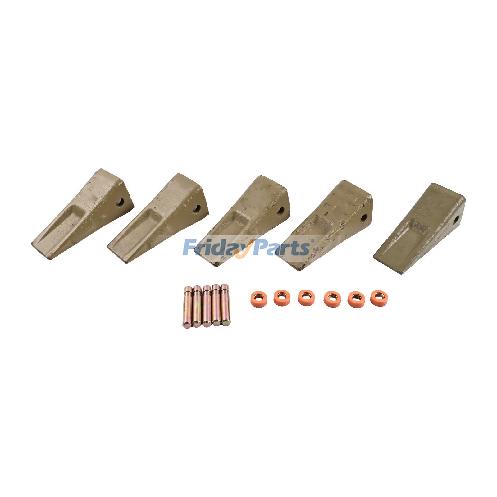 Lot de 5 dents de godet J200 1U-3202 avec broches 8E-6208, supports 8E-6209 pour moteur Caterpillar CAT, niveleuse, chargeur