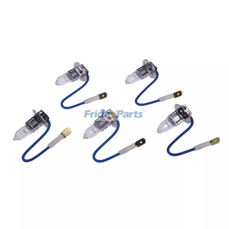 Lot de 5 ampoules AT130104 pour tracteur John Deere 3029 4045 6068 6090 5050E 5065M 4110 4115 5100E 5603 6300 6500