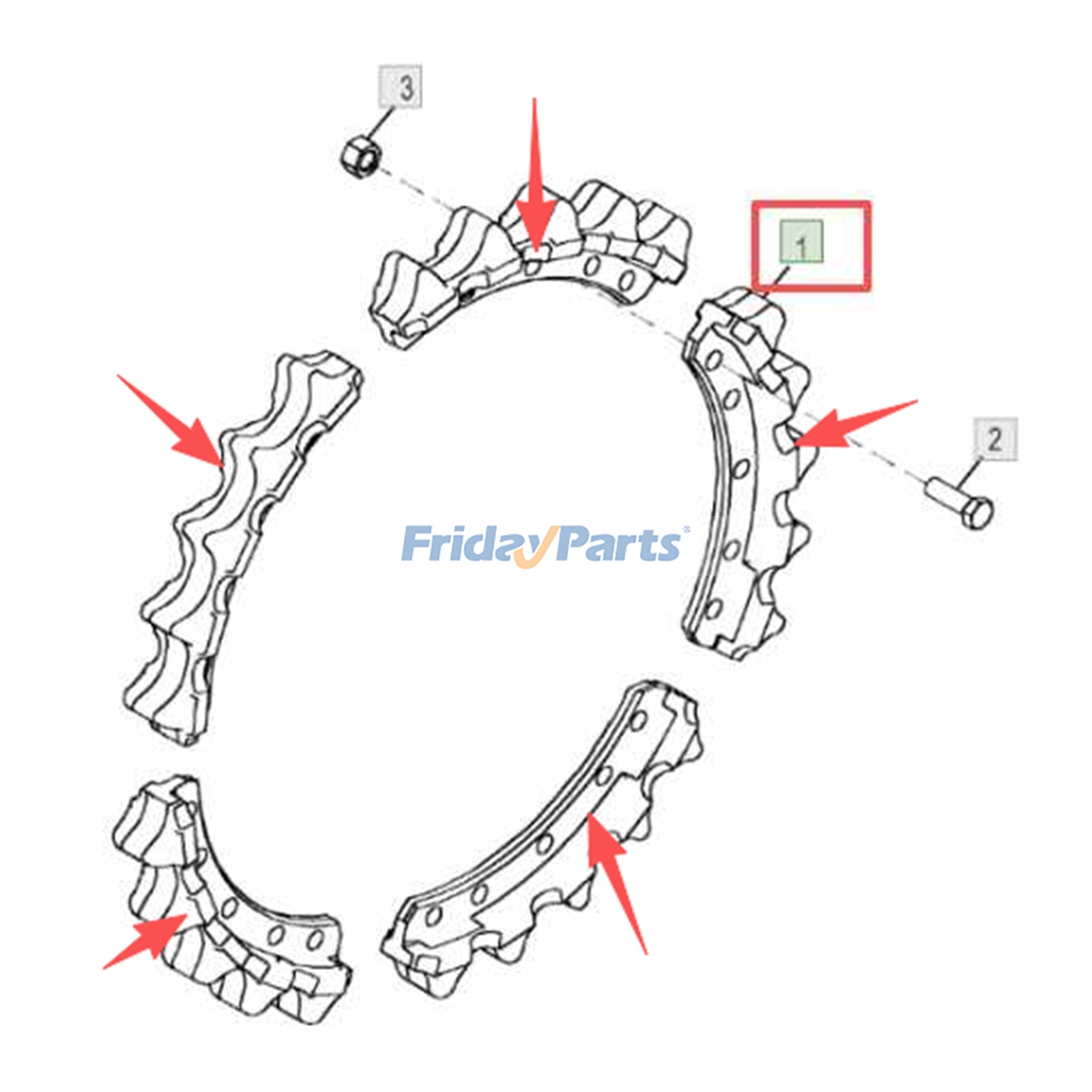 Track Drive Sprocket Segment for Dozer,Engine,Loader