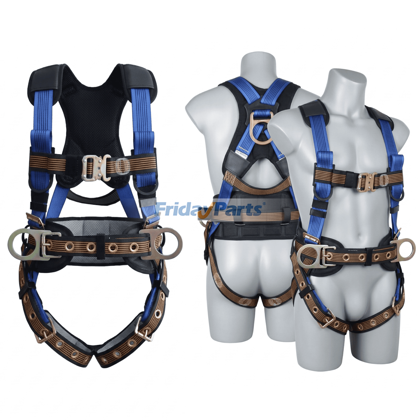 Arnés de seguridad de cuerpo completo de 5 puntos y conjunto de cordón amortiguador de impactos. Kit de protección contra caídas para rescate en trabajos en techos y uso industrial. Para OTRA MARCA