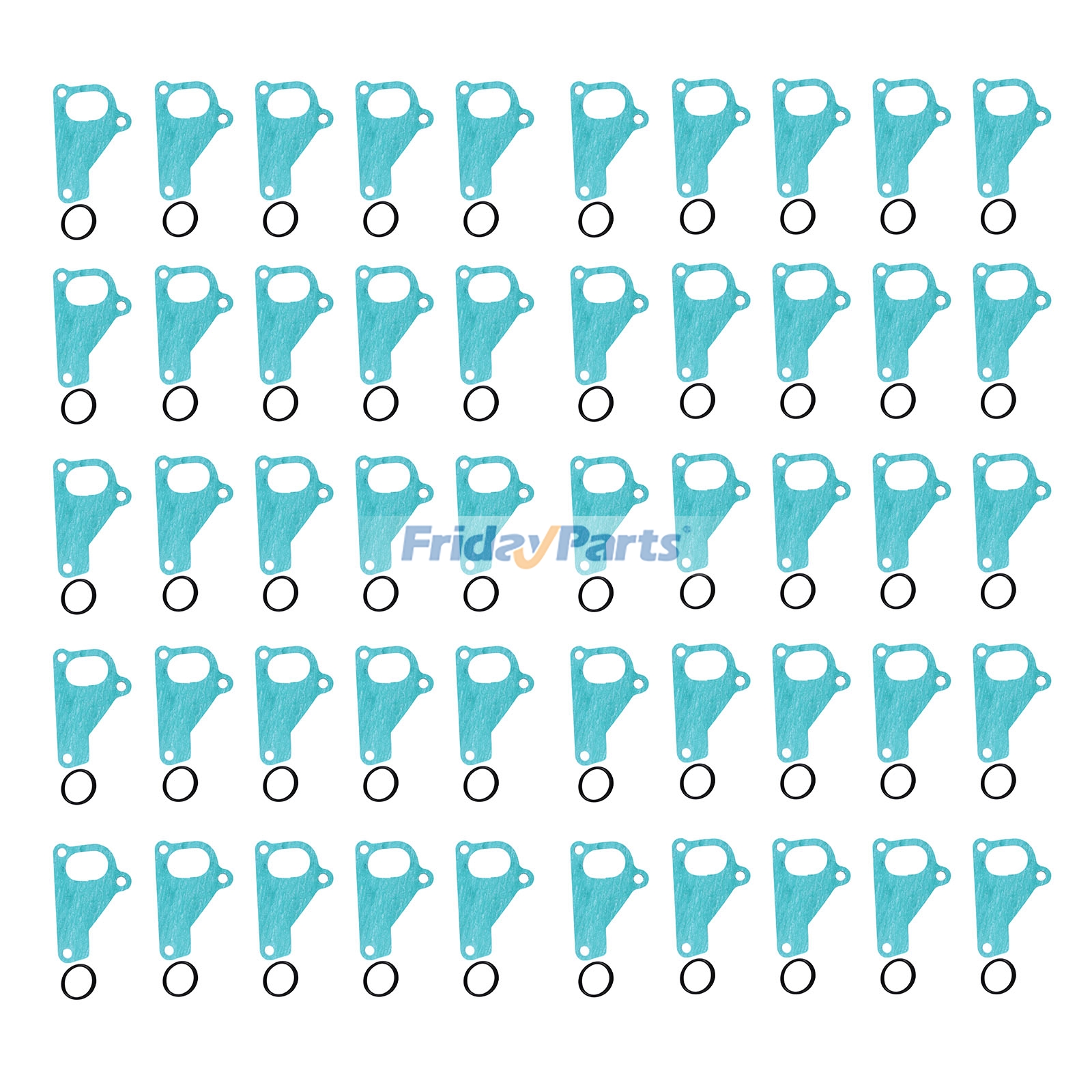 50 Pieces Water Pump Gasket & O-Ring 33-3096 33-3098 for Thermo King Engine 4.86V 4.86E 4.82E Yanmar 4TNE84 4TNE88