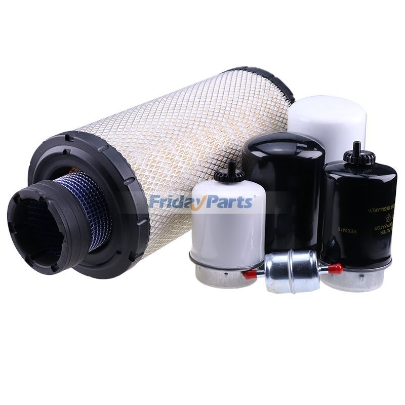 500/1000 Hour Filter Kit for John Deere 4045D PowerTech Engine 310G ...