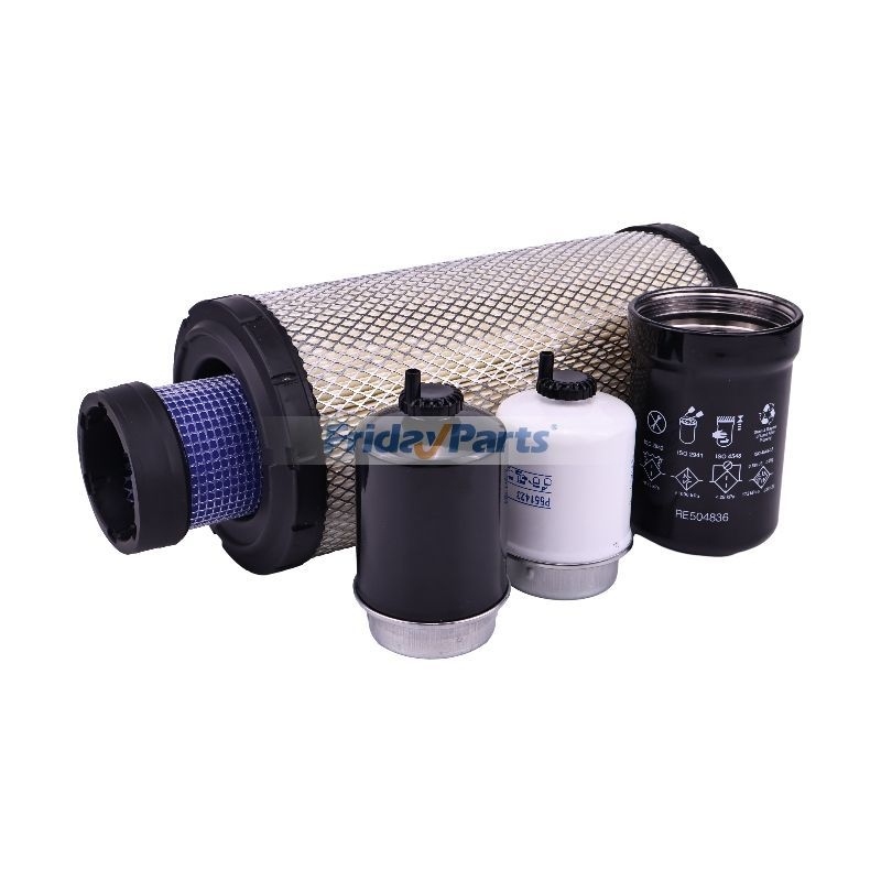 500 Hour Filter Kit for John Deere 4045D PowerTech Engine 310G 310SG ...