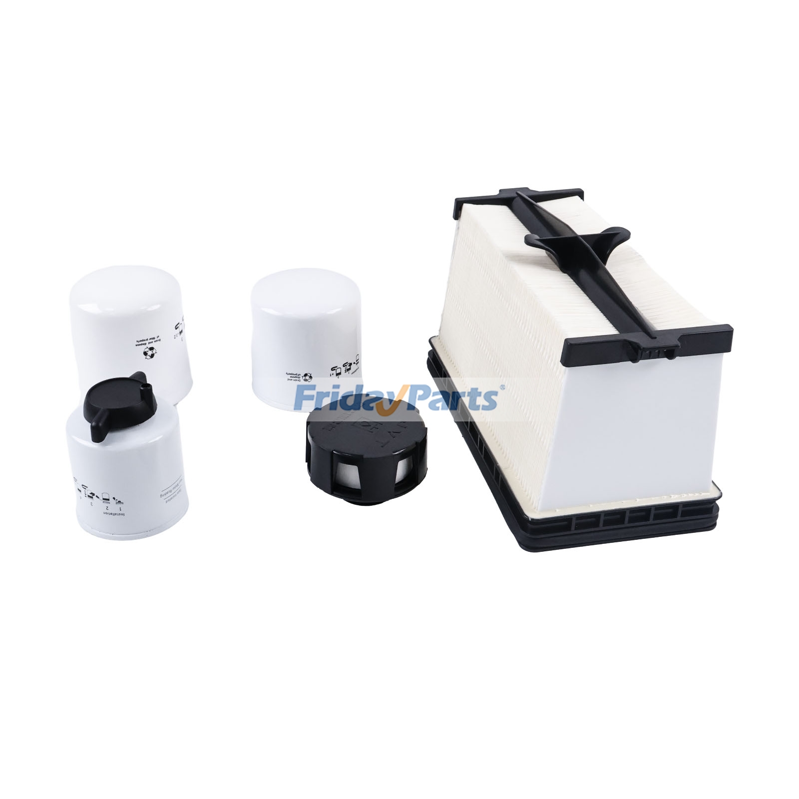 500 Hour Maintenance Filter Kit compatible with Loader