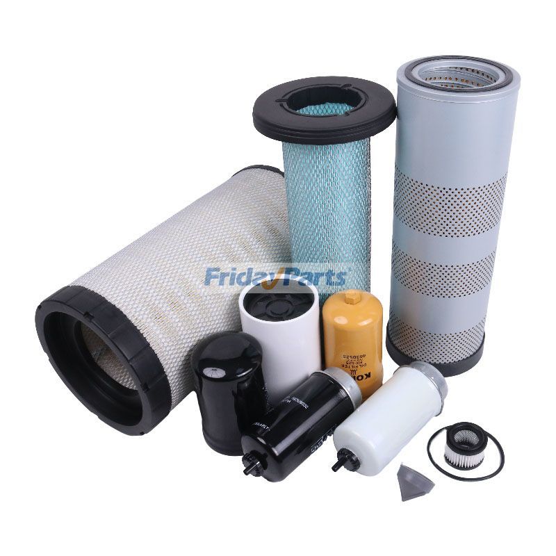 Kit de filtro de 5000 horas para excavadora John Deere 200DLC 210G 240DLC 250GLC 270DLC 290GLC Logger 2154D 2454D 2954D