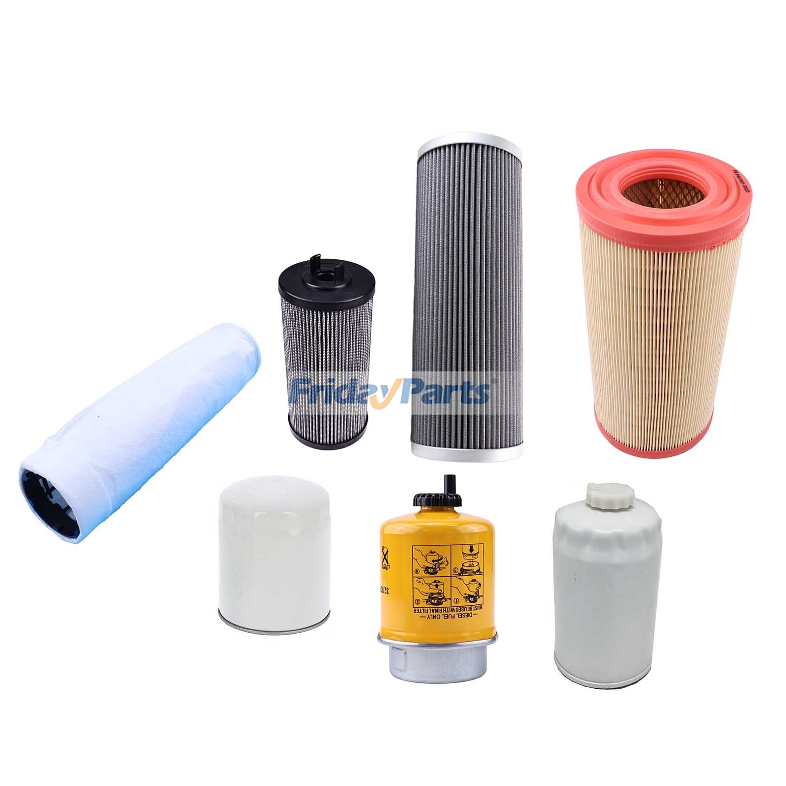 5000 Hours Service Filter Kit BU4430031 47484442 for New Holland Backhoe Loader B80B