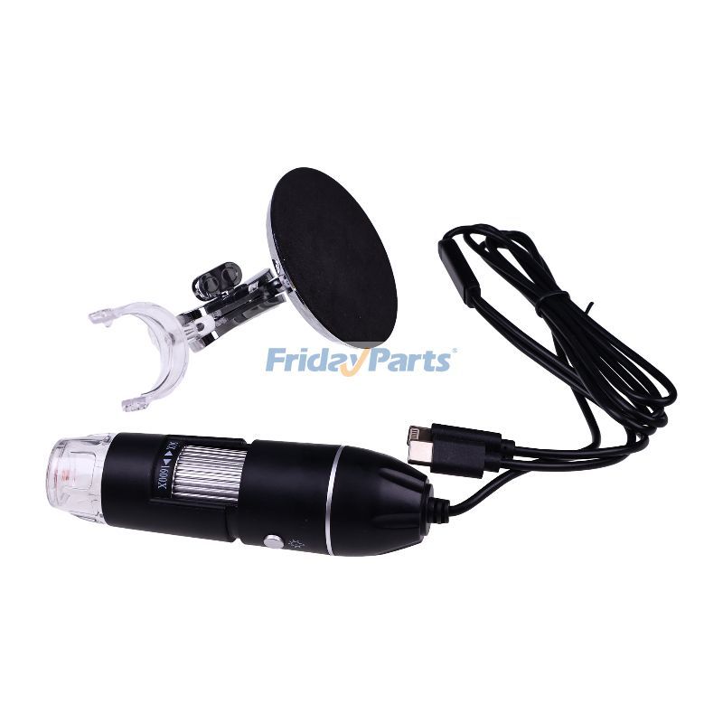 FridayParts 50X-1600X 8 LED USB Zoom Digital Microscope With Holder for Windows PC