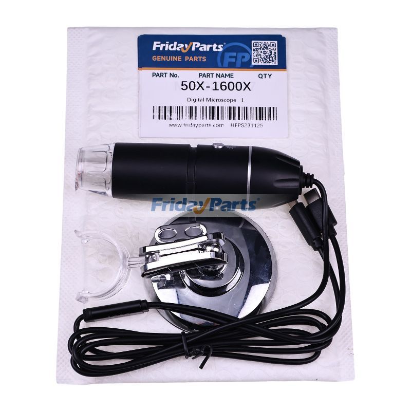 50X-1600X 8 LED USB Zoom Digital Microscope With Holder for Windows MAC PC