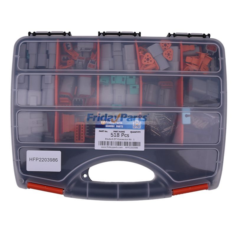 Kit de connecteurs Deutsch DT 518 pièces, contacts solides 14-16AWG