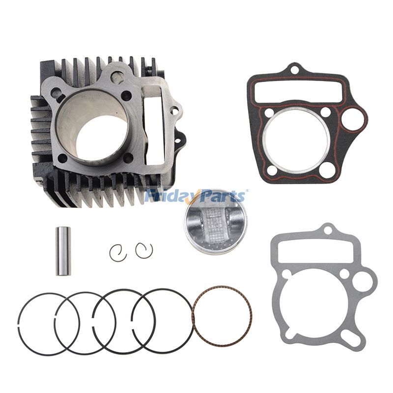 52.4mm Cylinder Liner With Gaskets Piston for 4 Stroke 110cc ATV Go Kart Dirt Bike Pit Bike for Sport UTV/ATV,Vehicle,Others