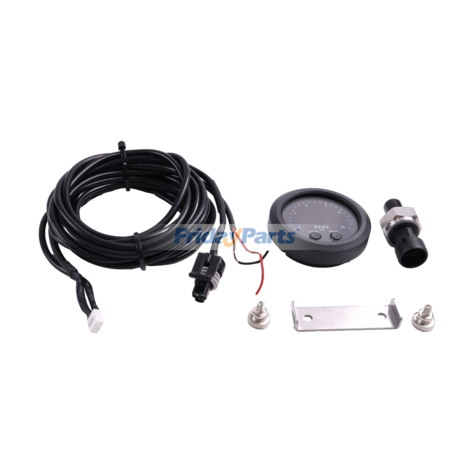 52 mm cyfrowy miernik podciśnienia i doładowania elektronicznego BTM-Y-CB-02 od -30 cali Hg do 35 PSI do samochodów osobowych, ciężarowych i motocykli