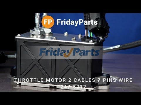 FridayParts Throttle Motor 2 Cables 7 Pins Wireerpillar CATLL