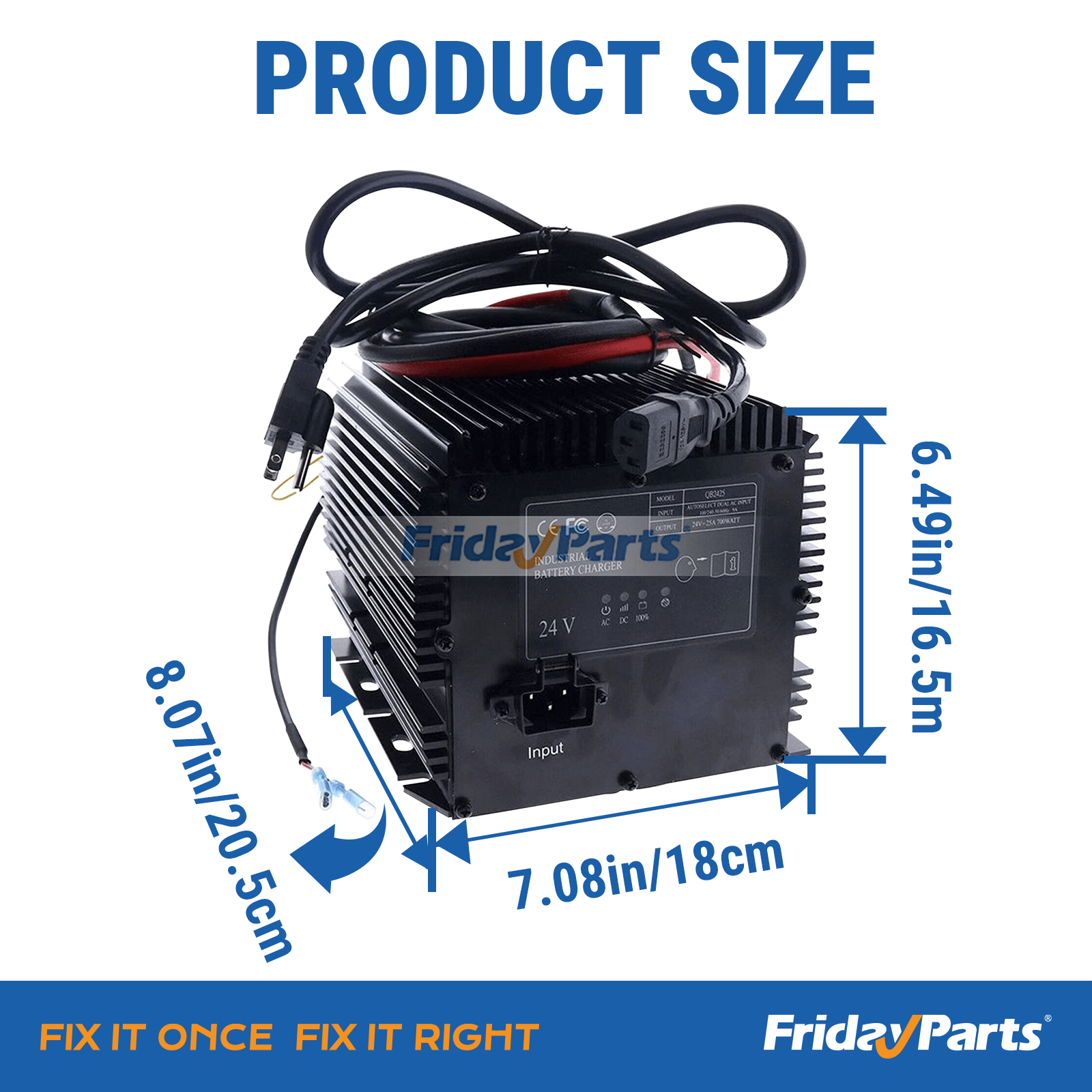 Cargador de batería Signet HB600 HB600-24B HB60024B de 24 V y 25 A para elevadores de tijera Genie Skyjack JLG de FridayParts