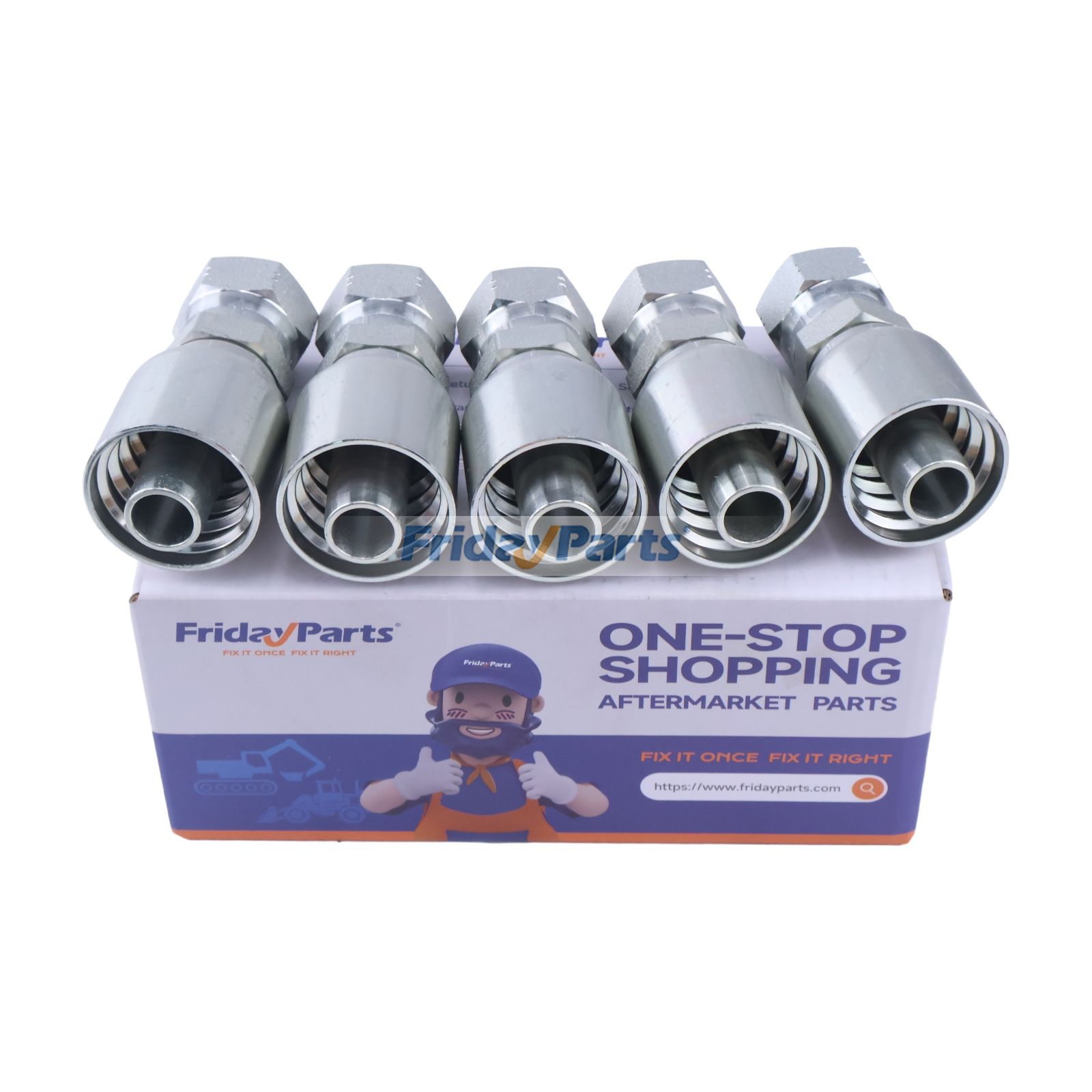 5 Stück Aftermarket Parker 12U-612 Hydraulikschlauchanschluss