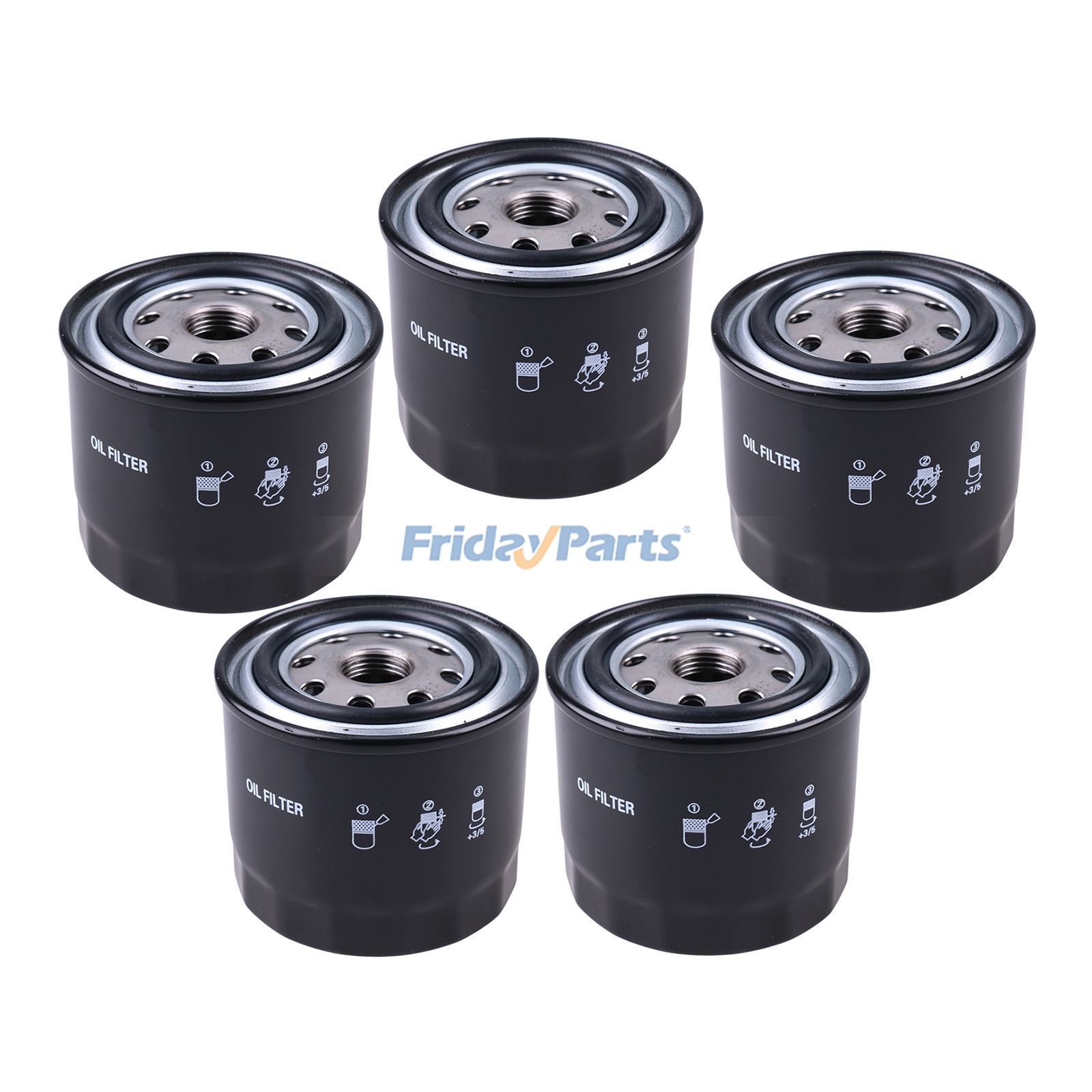 Lot de 5 filtres à huile 90915-YZZD3 pour Toyota 4Runner, Tundra, Tacoma, Sequoia, Land Cruiser (1996-2016)