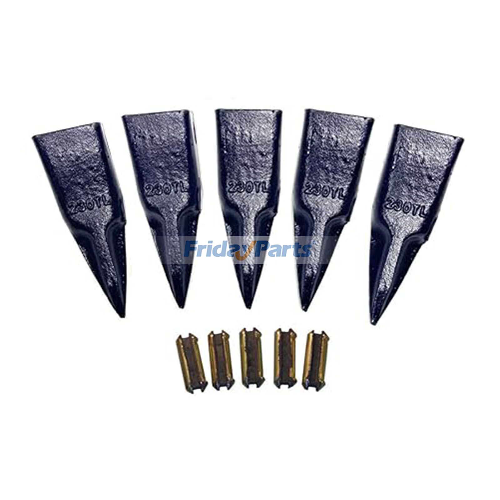 5 Sets 230TL Bucket Tooth & 23FP Flexpin for John Deere CASE JCB Excavator