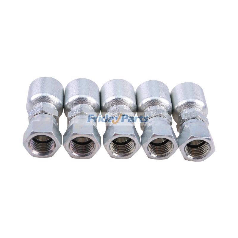 Parker用用パーカー用 3/8" メス JIC スイベル スレッド付き油圧ホース継手 10643-6-4 5個