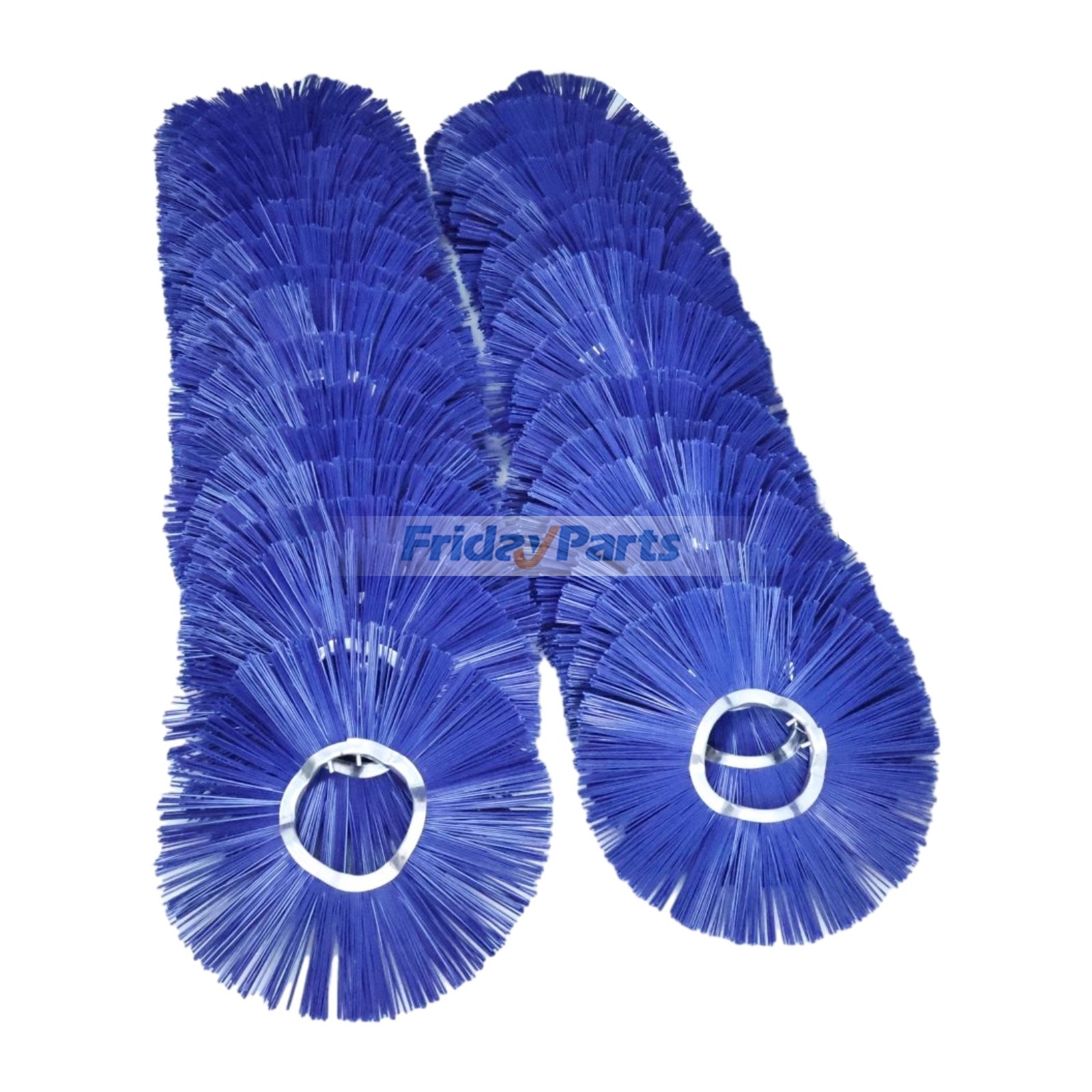 Repuesto 36 piezas de cepillo ondulado estándar azul de 6,4 x 21 3/8" (16,3 x 54,3 cm) 7536151 para barredora Bobcat de 72". compatible con Equipos de limpieza Para BOBCAT FridayParts