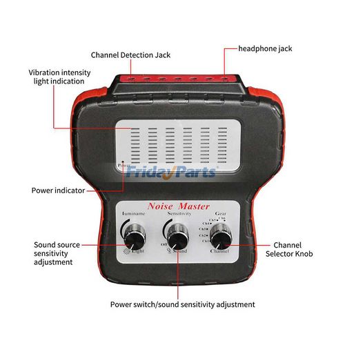 KTTOOL Chassis Ears Automotive Engine Noise Finder, 6 Channel Car KTTOOL Chassis Ears Automotive Engine Noise Finder, 6 Channel Car
