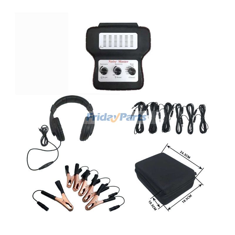 FridayParts 6-Kanal-Automotorgeräuschfinder mit Kopfhörer, elektronisches Stethoskop, Diagnose-Kit