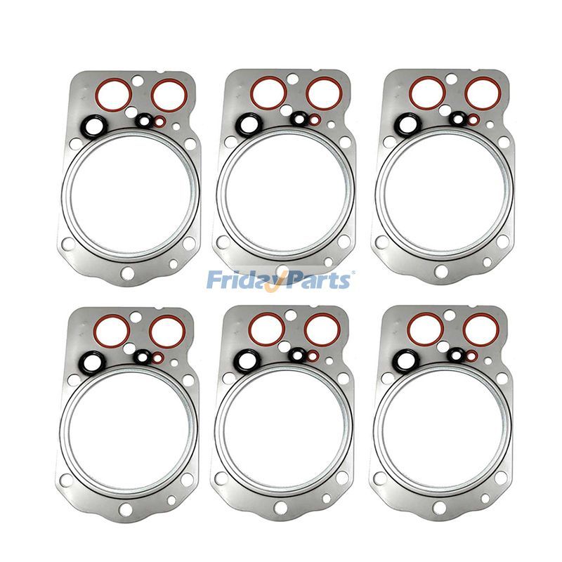 6 PCS Cylinder Head Gasket for Mitsubishi Engine 6D24 6D24T