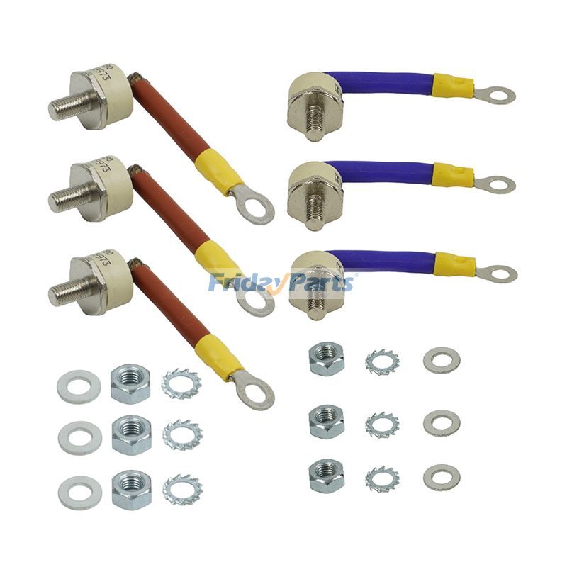 6 piezas de diodos 82PFR80 y 82PF80 para generador FG Wilson Leroy Somer